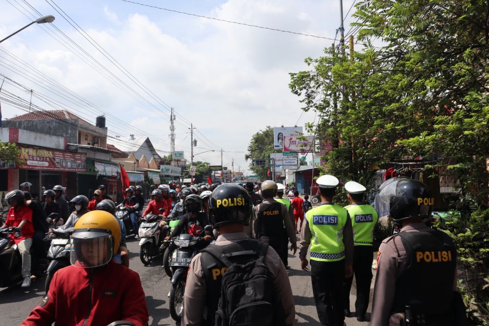 Razia di Bantul, 70 Motor dengan Knalpot Brong Disita