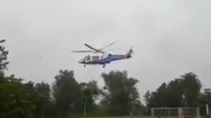 Helikopter Kapolda Jatim Mendarat Darurat di Tulungagung