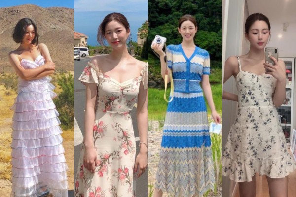 10 Ide Dress Korean Style ala Lee Da In, Calon Istri Lee Seunggi