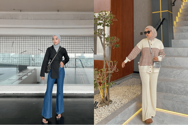 9 Style Hijab dengan Celana Cutbray buat Gaya Old yang Catchy