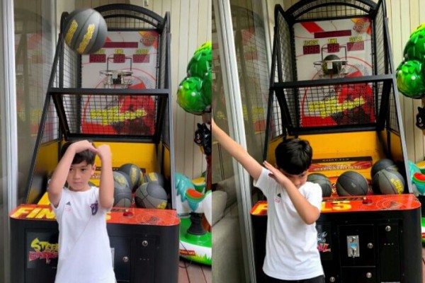 9 Momen Rafathar Sukses Lakukan Trick Shot Basket, Siap Tantang Densu!