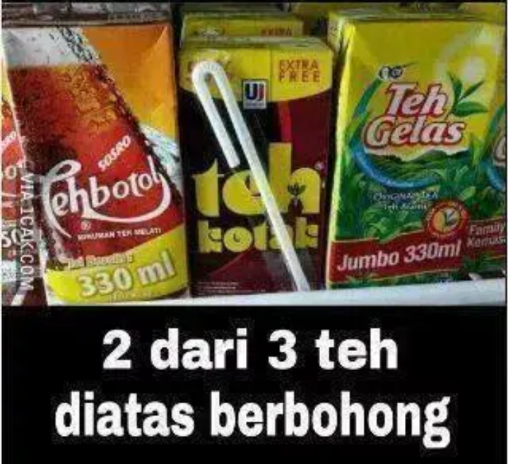 9 Meme Lucu Minuman Kemasan Yang Sering Bikin Pembeli Salfok