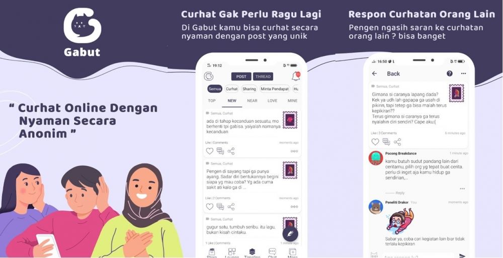 5 Aplikasi Chat Anonim Untuk Teman Curhat Cobain Yuk 2420