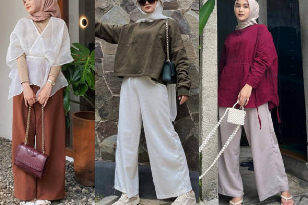 Inspirasi Ootd Celana Kulot Hijab Kekinian Terbaru Atelier