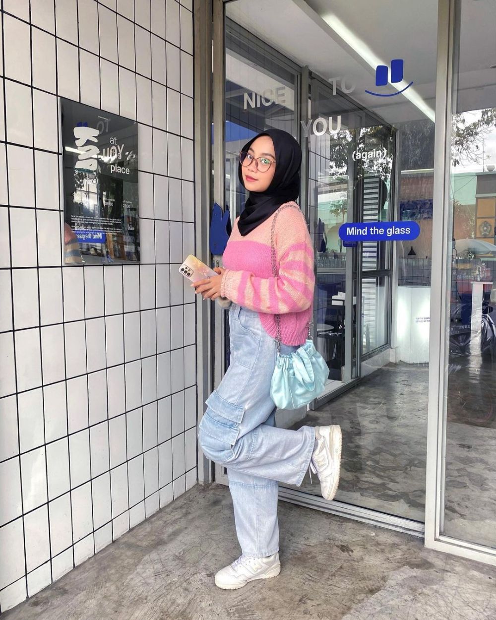 12 OOTD Hijab Playful ala Nayla Jasmine, Looknya Ceria Abis!