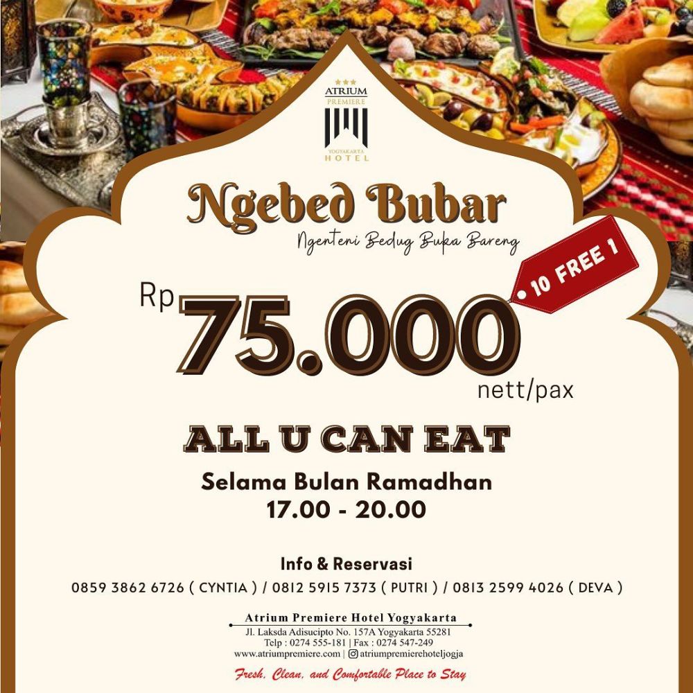 15 Promo Bukber Di Hotel Yogyakarta, Di Bawah Rp100 Ribu!