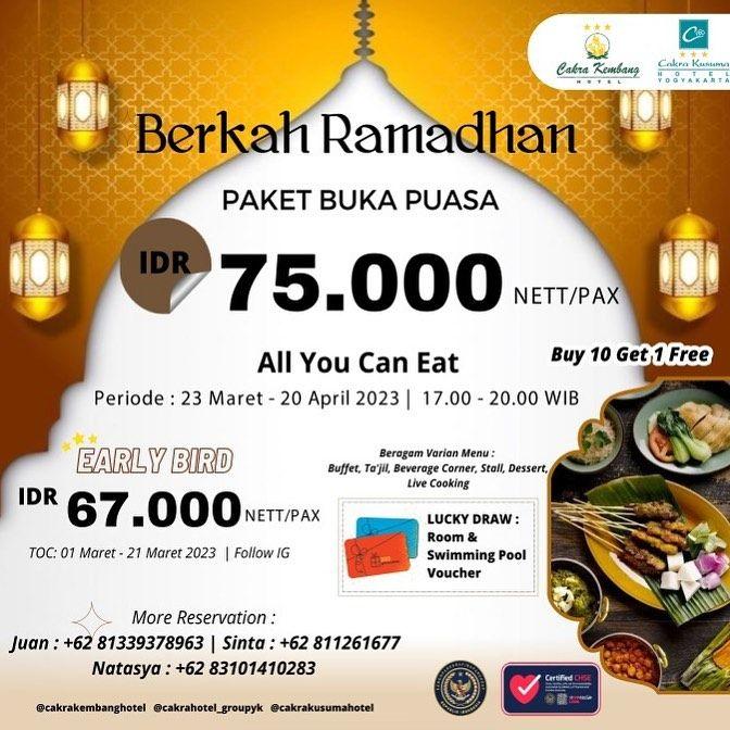 15 Promo Bukber Di Hotel Yogyakarta, Di Bawah Rp100 Ribu!