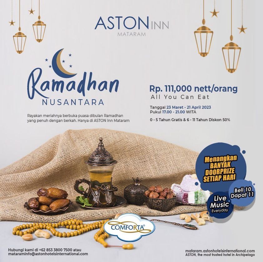 Promo Bukber 'All You Can Eat' Hotel-hotel di Mataram, Mulai Rp98 Ribu