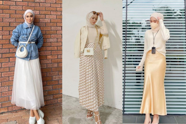 Ide Padu Padan Outfit Hijab Pakai Rok Ala Thuraya Nur 8066