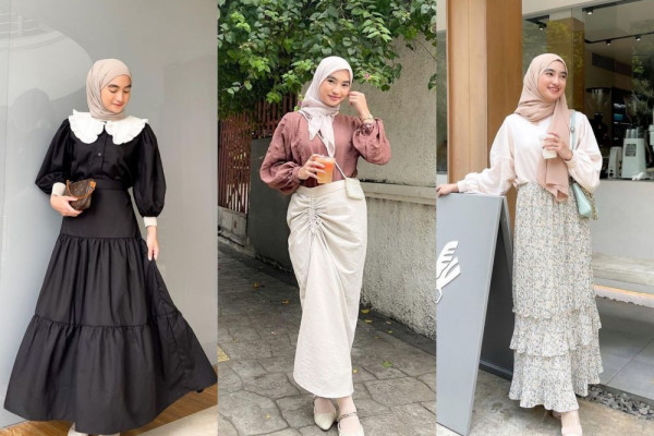 10 Ide Hijab Style dengan Rok ala Olivia Finda, Anggun dan Manis!