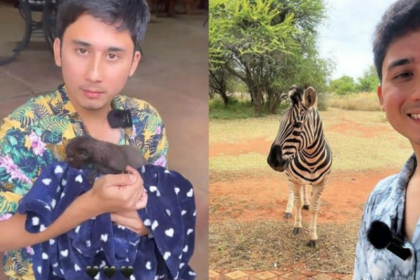 10 Potret Keseruan Alshad Ahmad di Afrika, di Tegah Gosip Percerainnya