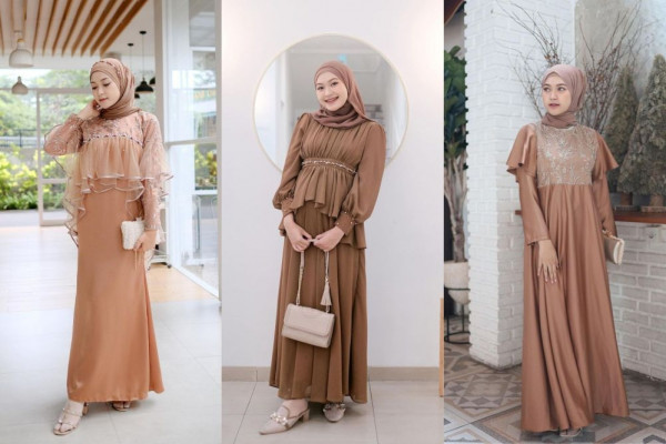 9 Referensi Dress Nuansa Cokelat ala Sari Endah Pratiwi, Simpel Banget