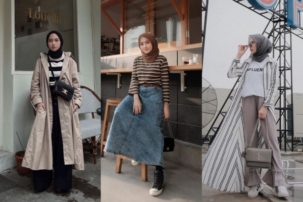 9 Ide Padu Padan Outfit Stripes ala Nisa Cookie, Gak bikin Bosan