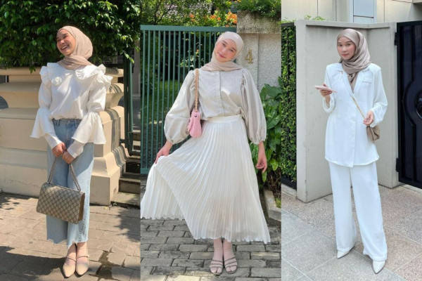 9 Padu Padan Outfit Warna Putih Ala Astri Ratnasari