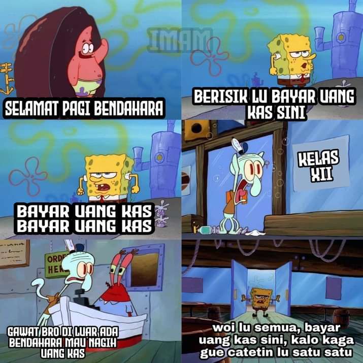 9 Meme Kocak Kejamnya Bendahara Kelas Merasakan Juga