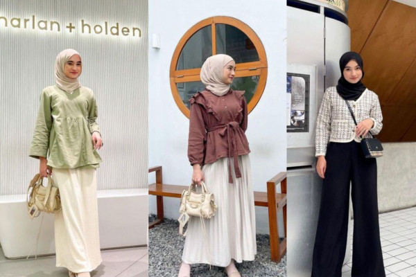 11 Inspirasi OOTD Bukber yang Catchy ala Olivia Finda, Manis Anggun