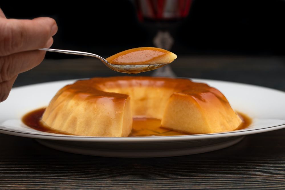 Resep Caramel Custard Bread Pudding, Olahan Roti Super Lembut