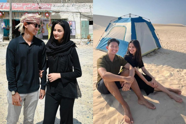 10 Momen Sabrina Anggraini dan Belva Devara di Yaman, Anniversary Trip