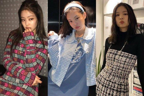 10 Ide Mix and Match Outfit Kotak-kotak ala Jennie BLACKPINK