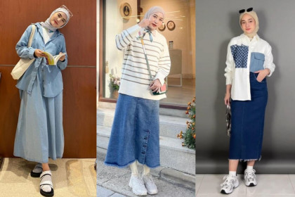 9 Ide Outfit Bukber Rok Denim, Hits Abis