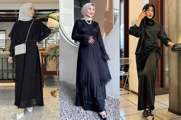 10 Inspirasi Dress Hitam untuk Lebaran, Anggun nan Mewah!