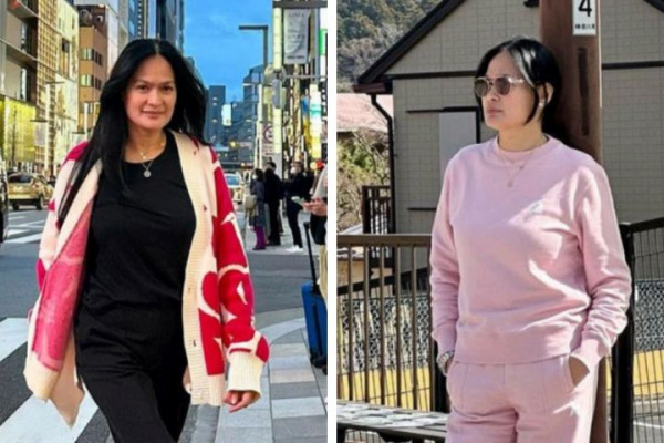 10 Potret Liburan Donna Harun di Jepang, Nenek Empat Cucu Menolak Tua