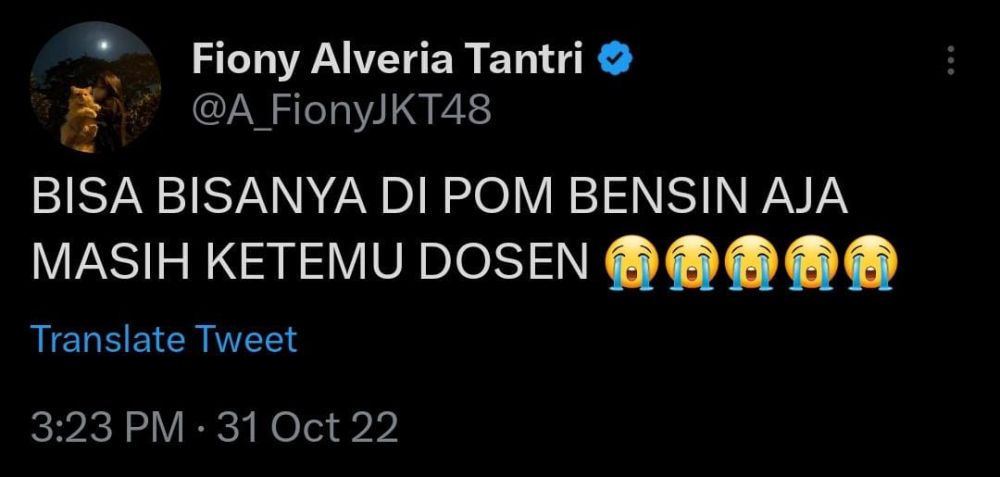 13 Pengalaman Lucu Fiony JKT48 yang Dibagikan lewat Twitter, Kocak!