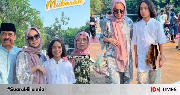 9 Momen Perayaan Lebaran Keluarga Bunga Citra Lestari