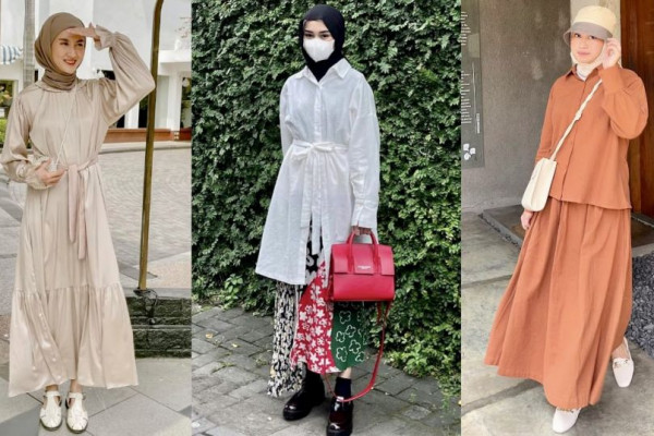 9 Ide Outfit ala Hijabers untuk Buka Bersama, Tampil Kasual Stylish!