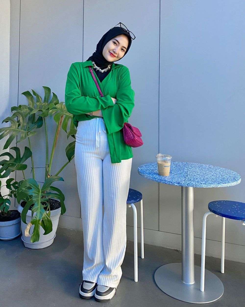 Inspirasi Ootd Hijab Nuansa Hijau Ala Intan Ghazella