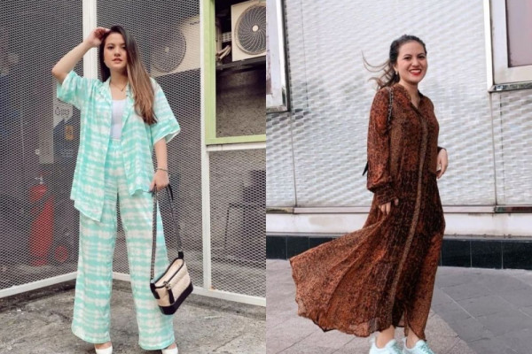 9 Inspirasi Outfit Bukber ala Marsha Aruan, Elegan dan Super Nyaman