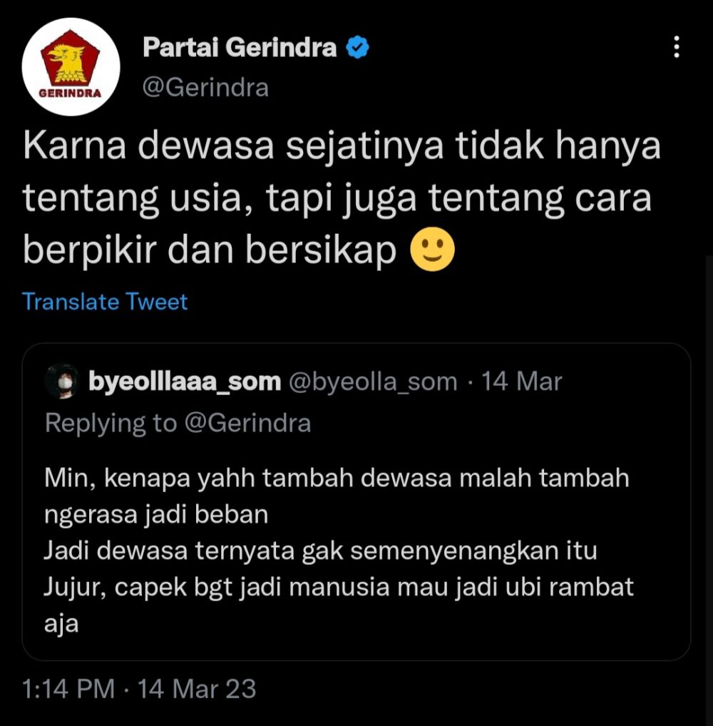 9 Tweet Kocak Admin Partai Gerindra Menghadapi Warga Twitter