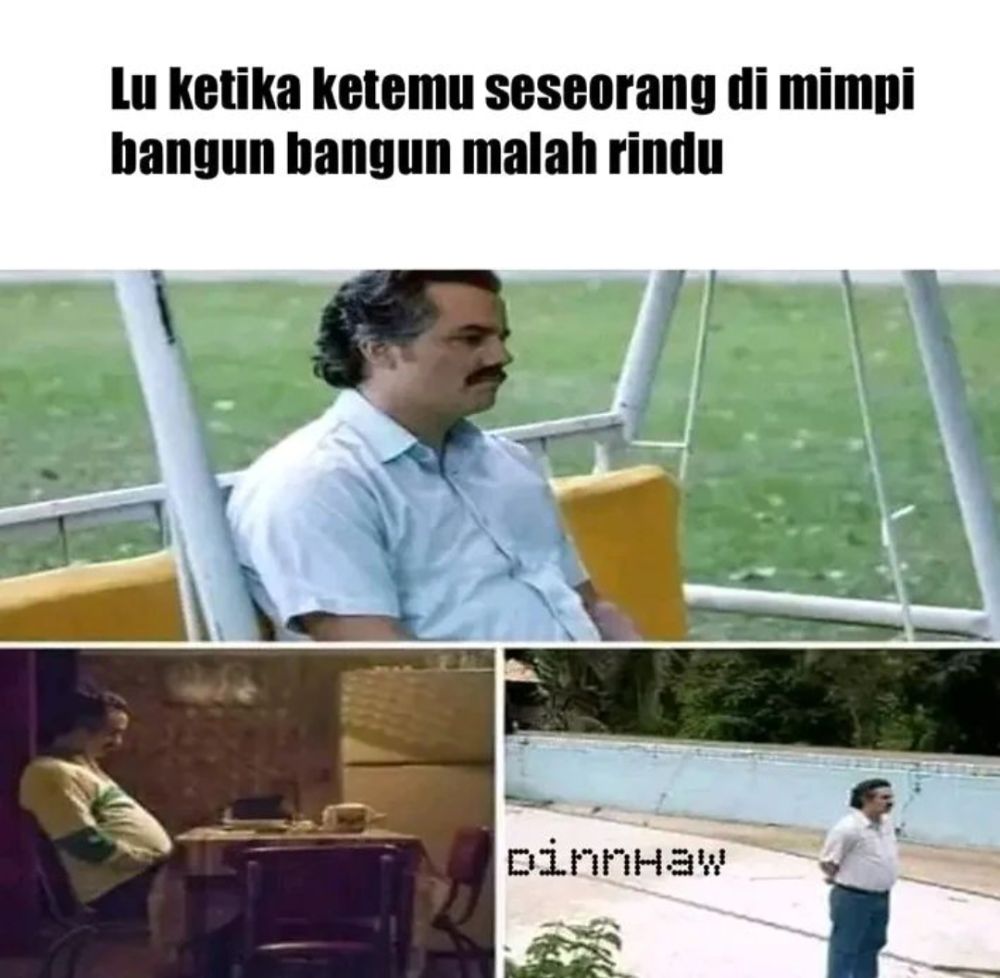 Meme Serius Melamun Mikirin Banyak Hal