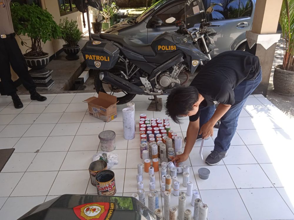 2 Remaja di Bantul Ditangkap, Polisi Temukan 900 Gram Pembuat Mercon 