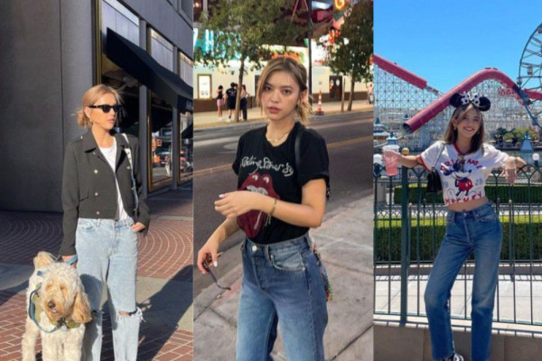 11 Inspirasi Celana Jeans ala Artis Thailand Gigie Sarocha, Keren!