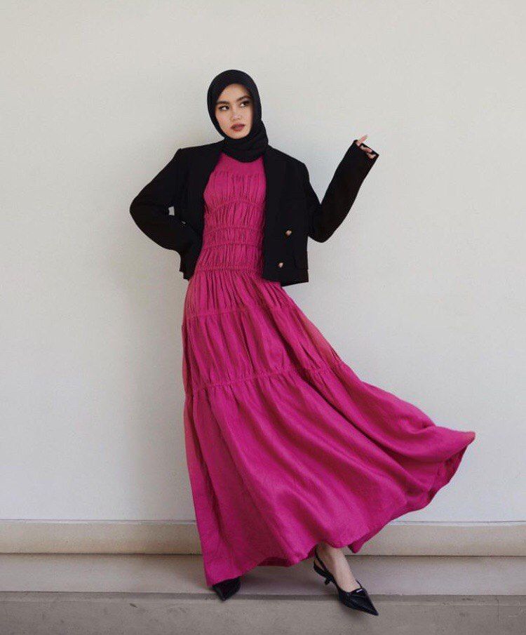 10 Inspirasi OOTD Hijab buat Silaturahmi ala Fira Assegaf