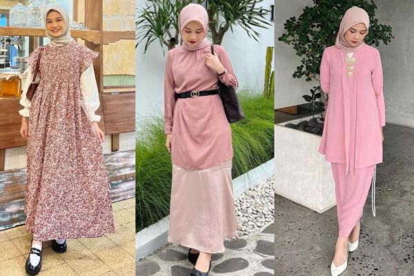 9 Ootd Hijab Pink Ala Amelia Andani Hangout Hingga Kondangan