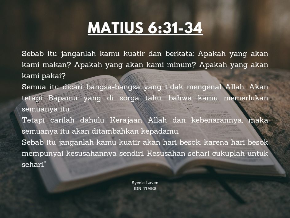 15 Ayat Alkitab Untuk Menghadapi Rasa Takut Dan Khawatir