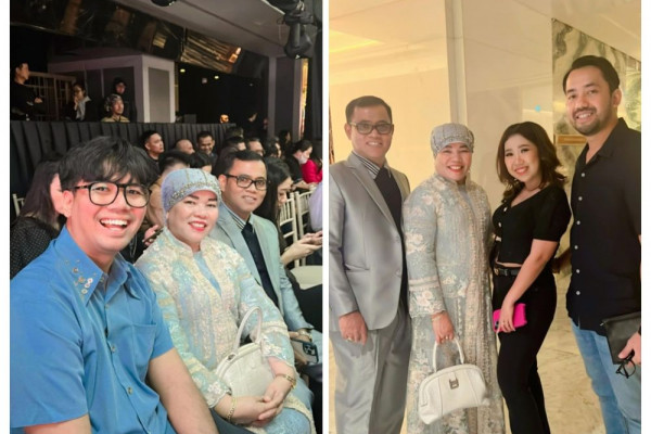 8 Momen H. Faisal dan Keluarga Hadiri Fashion Show, Akrab Sama Artis!