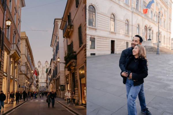 9 Momen Kiky Saputri dan Suami Liburan di Italia, Full Happy!