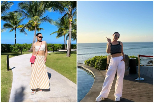 10 Ide Padu Padan Crop Top ala Wanda Hara, Kece!