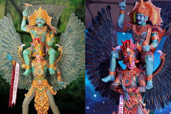 7 Potret Kostum Tradisional Puteri Indonesia Bali 2023
