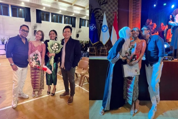 7 Momen Meisya Siregar dan Bebi Romeo Hadiri Perpisahan SMA Sang Anak