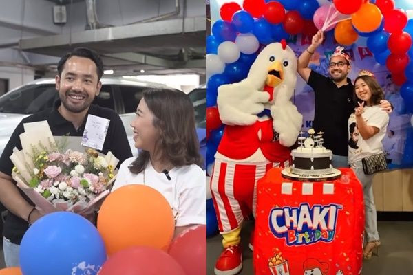 7 Potret Pesta Ultah Suami Kiky Saputri di KFC, Hadiahnya Mewah