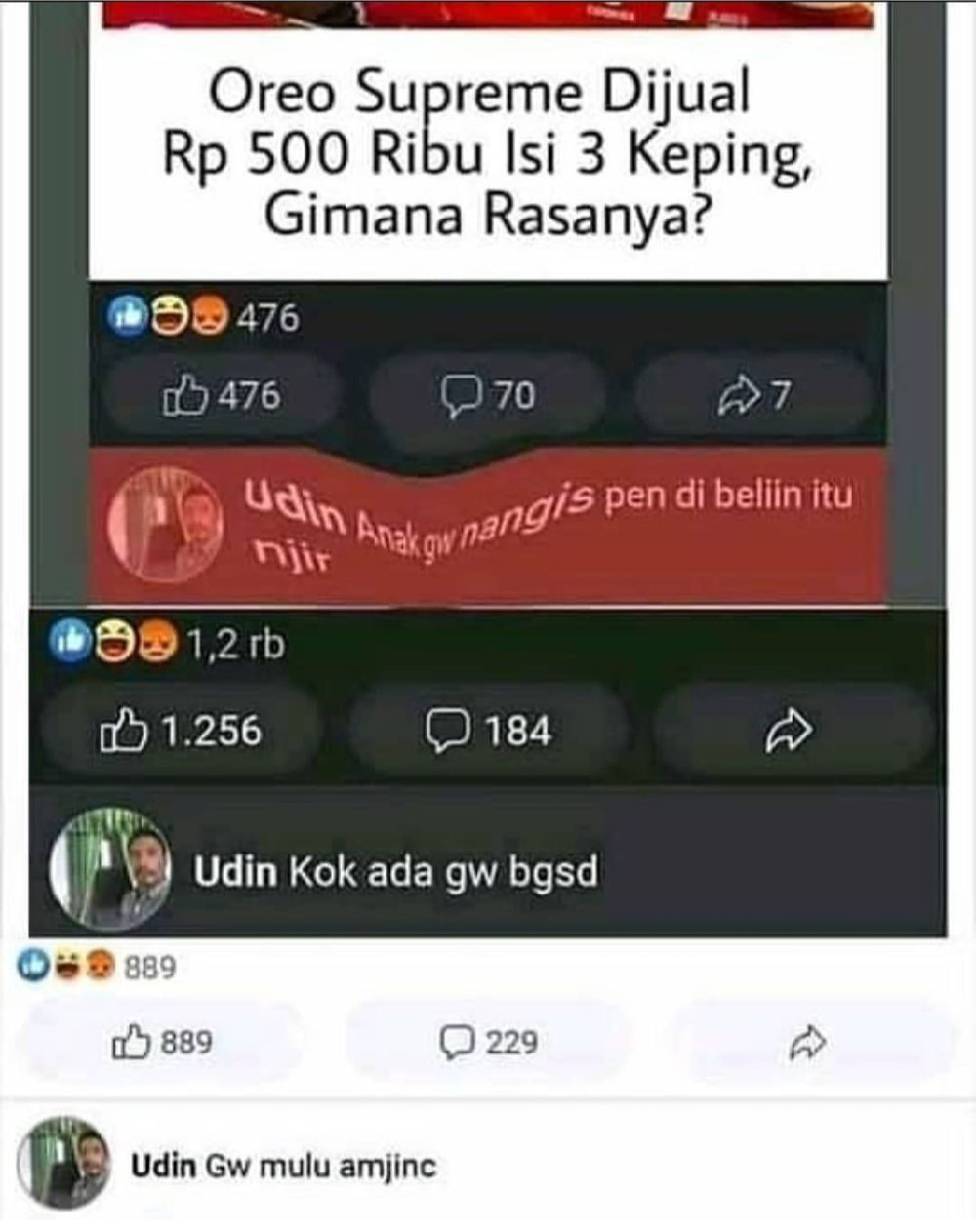 9 Meme Kelakuan Si Udin Ini Bikin Tepuk Jidat Kocak