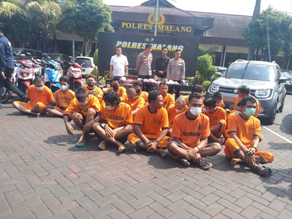 45 Orang di Malang Dibekuk, Curi Mobil hingga Kotak Amal