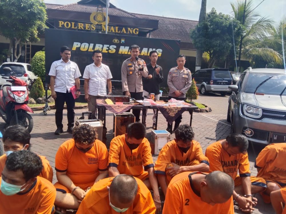 45 Orang di Malang Dibekuk, Curi Mobil hingga Kotak Amal