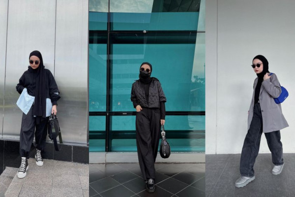 10 Mix and Match Warna Hitam Ala Soraya Ulfa, Slay!