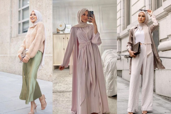 12 Inspirasi OOTD Hijab Bernuansa Nude ala Jaserah, Soft dan Classy!