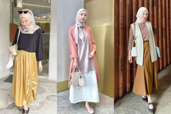 9 Inspirasi Rok Kekinian ala Dianty Annisa, Kasual hingga Formal
